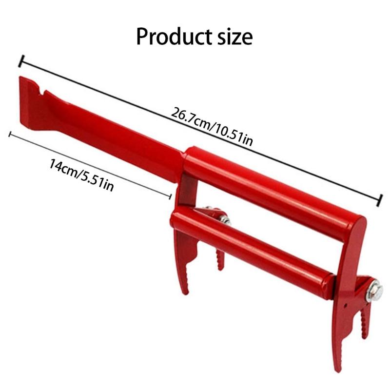Durability Stainless Steel Bees Hives Tool with Scraper and Colored Handle for Easy Identification and Comfortable Grip