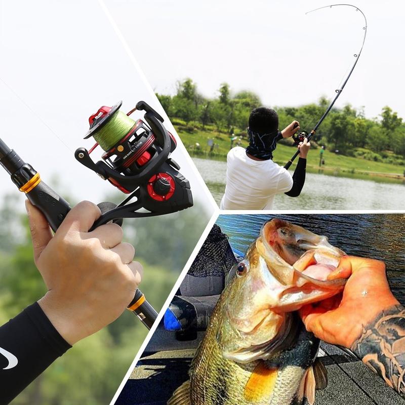 Fishing Rod and Reel Combo Carbon Telecopic Fishing Pole with Spinning Reel Saltwater Fishing Set