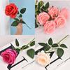 Luxurious 50cm Long Stem Artificial Roses Stunning Blooming Silk Flowers For Events