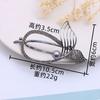 Hair Accessories Fishtail Plate Hairpin Twist Clip Hairpin, Rhinestone Alloy Ponytail Grab Clip Hairpin Popular General Merchandise