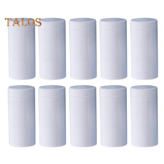 10 stk 15/30/50G Tom Deodorantbeholder DIY Solkrem Påfyllbar Flaske Gjenbrukbar Skru-opp Bunn Fyllestift Plast Kosmetisk Leppepomadetube