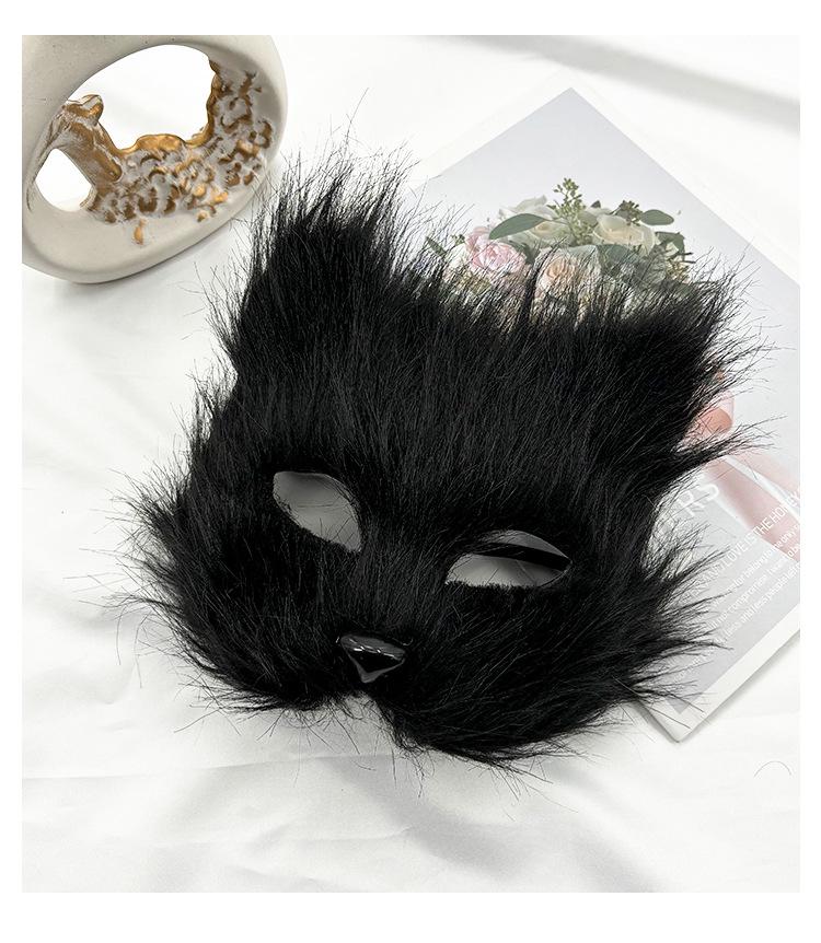 Weihnachts-Cosplay-Set: Niedliche Bärenpfoten-Handschuhe & Plüsch Waschbär Halbmaske