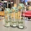 Portable Large Capacity Plastic Cups 550ml Green
