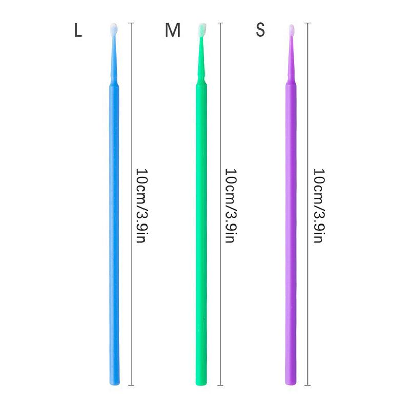 100Pcs/Lot Brushes Paint Touch-Up Up Paint Micro Brush Tips Auto Mini Head Brush Car Parts Beauty Eyeliner Makeup Brush