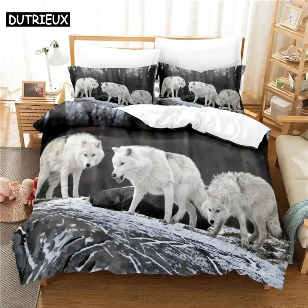 Adorable Lovely Dog Comfortable with Soft Fabric Duvet Comfortable Quilt Cover Pilowcase Beding Set Children Bedrom Decoration Home Textile