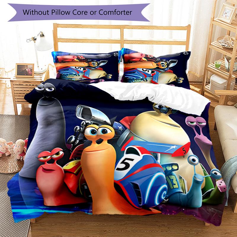 3pcs Turbo pattern bedding set duvet cover set includes duvet cover &pillowcases, perfect all season bedroom decoration & gift