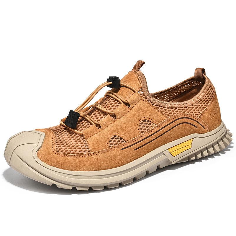 Origin Direct Supply Large Size 45 New Mesh Shoes Breathable Men's Shoes Mesh Casual Shoes Trendy Fashion Pigskin Outdoor Mountaineering