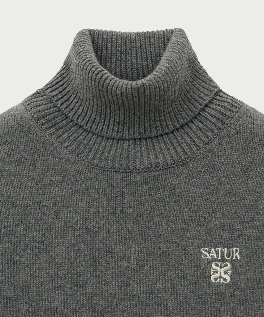 Seteo (W) Classic Turtleneck Knit Charcoal