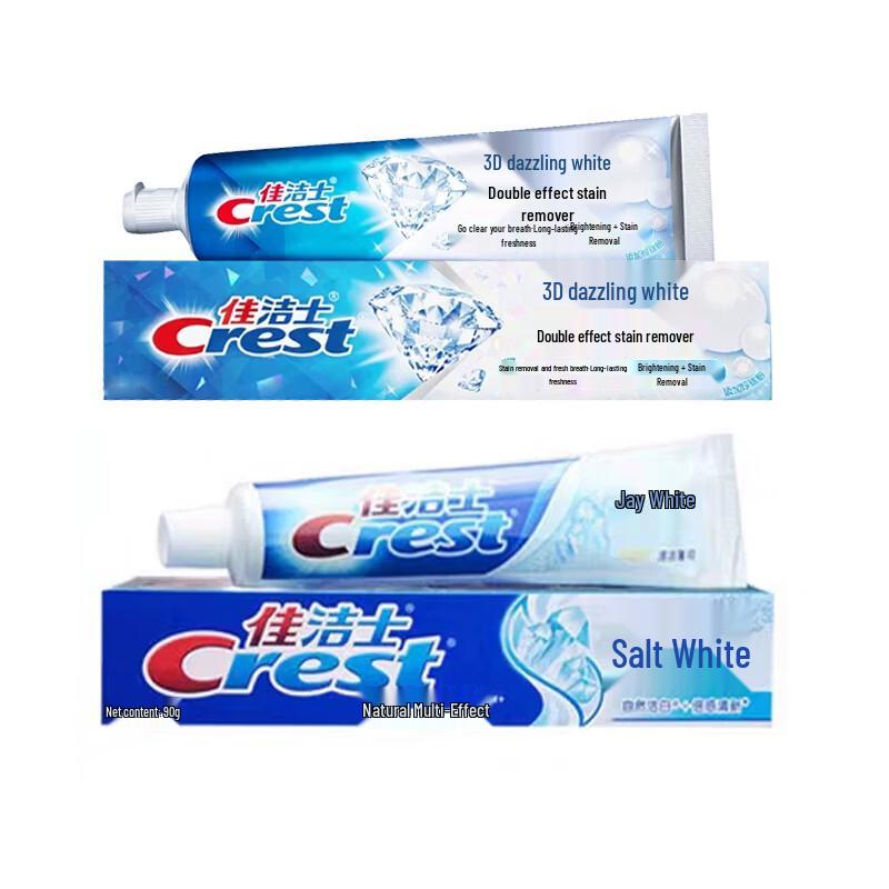 Crest Salt White Toothpaste 90g 6-Count Family Pack