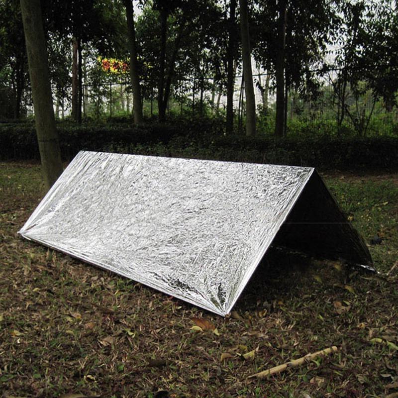 Emergency Blanket Outdoor Survival Rescue First Aid Foil Thermal Blanket Hypothermia Windproof Multi-Use For Explore Camping