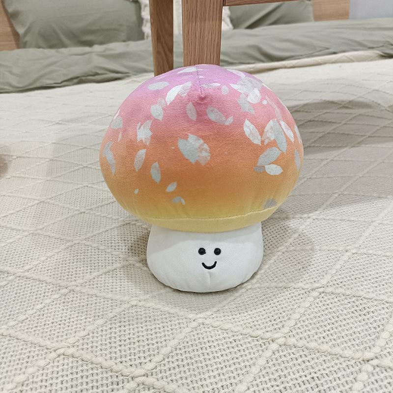 Niedliche niedliche Ausdruck Pilzpuppe Plüschtier kleine Pilzpuppe Kinder Beruhigungspuppe Geburtstagsgeschenk