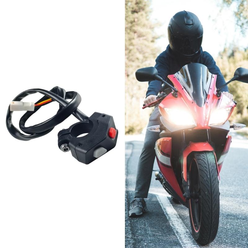 Motorrad Zündung & Killschalter Upgrades Einfache Montage Wasserdichter Zünd-Killschalter Knopf ABS Schalter für Bike
