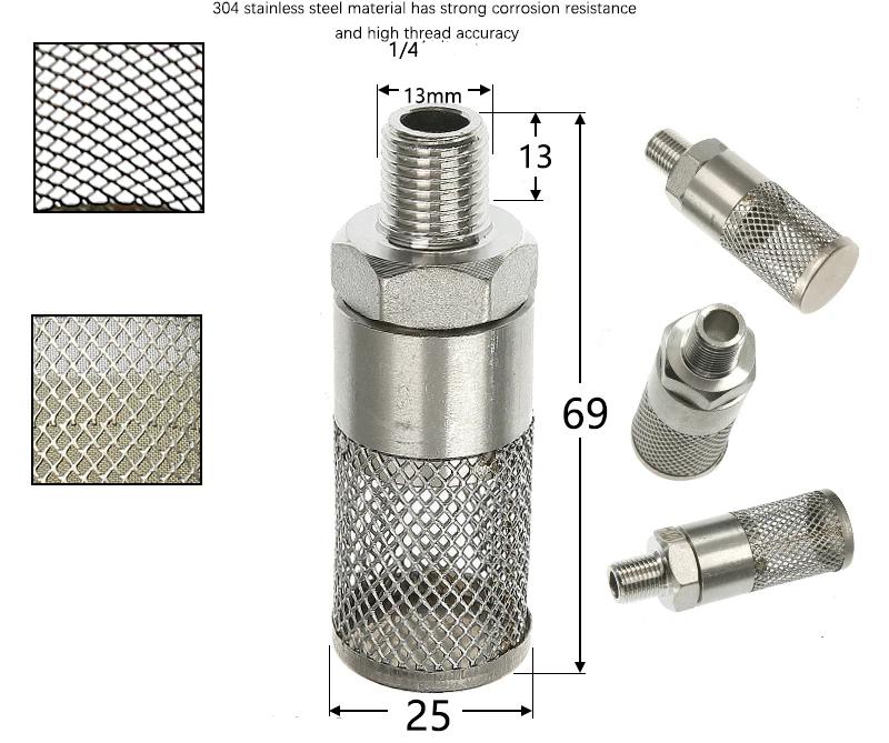 304 Stainless Steel Female Thread Filter Mesh Filter Circular Filter Head