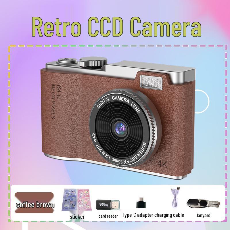 High-Definition Dual-Lens CCD Camera: Portable Digital Camcorder for Student Parties & Selfies