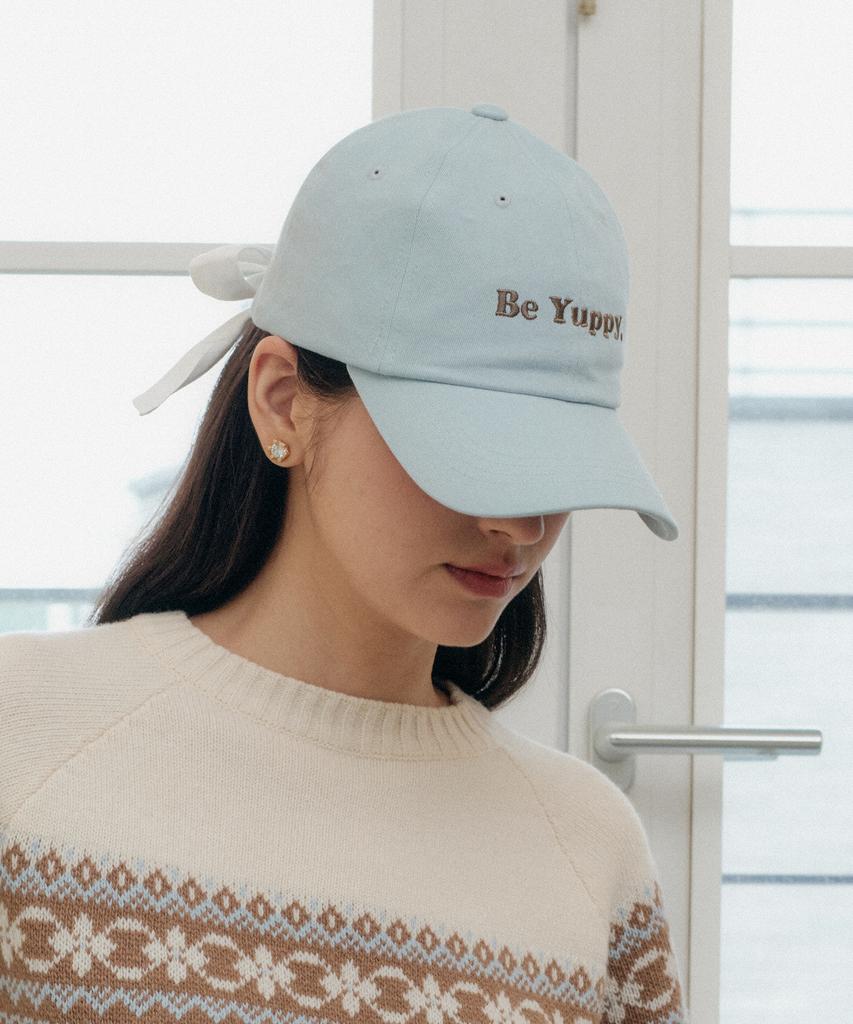 YUPPE Y Ribbon Ball Cap_Sky Blue