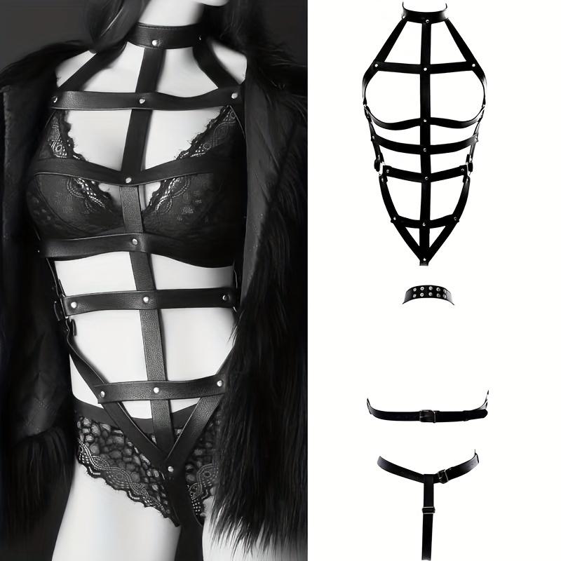 1pc BDSM Leather Bondage Queen Costume Adult Female Stage Performance Adult Supplies Couple SM Cosplay Sex Supplies