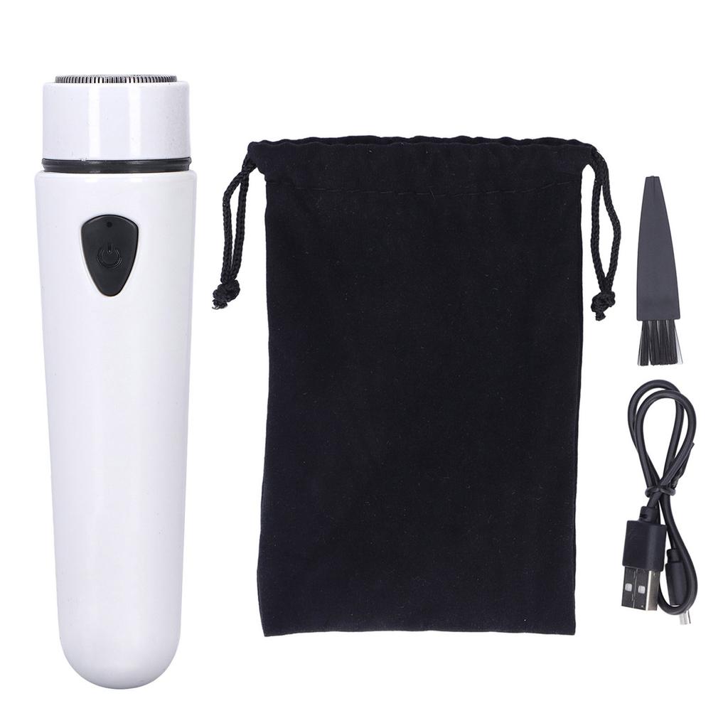 Portable Mini Electric Razor Low Noise Fast Charging Shaving Machine for Men Women TravelWhite