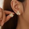 High-End Four-Leaf Clover Stud Earrings for Women