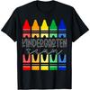 Colorful Crayon Kindergarten Team Tee for Teachers Students Men Women Kids T-Shirt