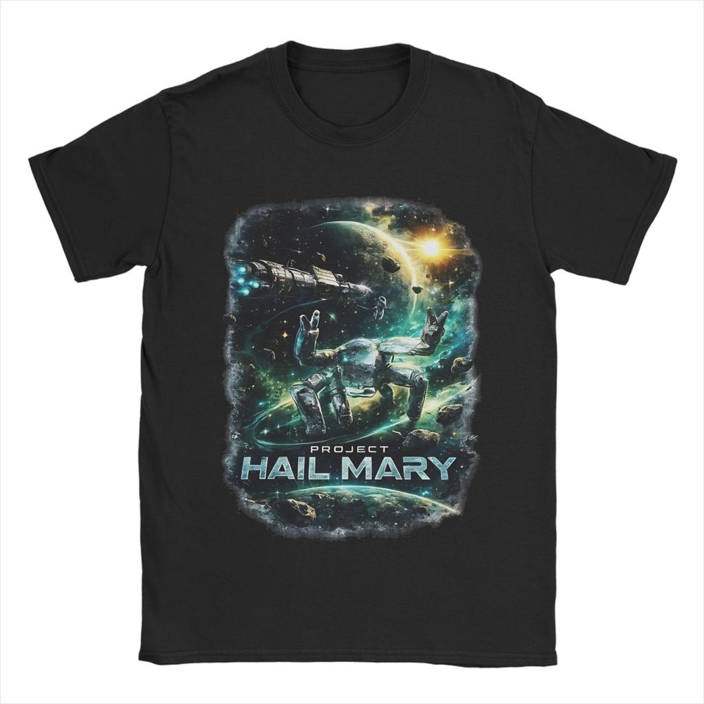 New Arrival Project Hail Mary SciFi Movie T Shirt for Unisex Women 100 Cotton Tshirts Short Sleeve Tops