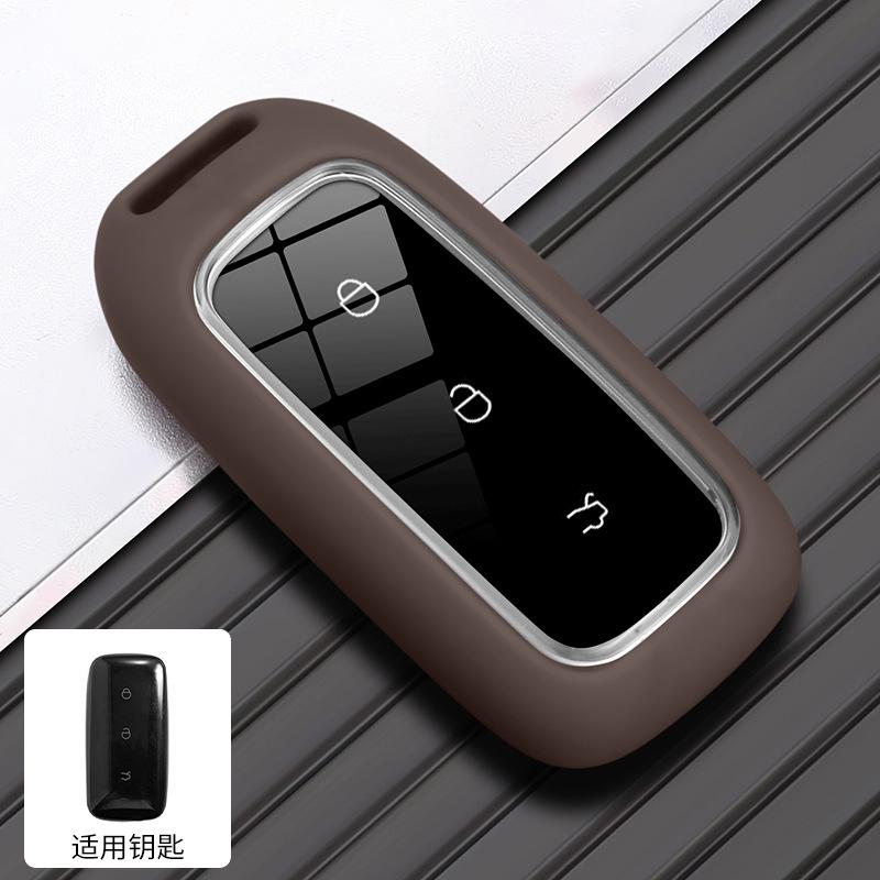 Voor Geely Galaxy E5 Zijdezacht Siliconen Autosleutelhoesje Voor Geely Ex5 Proton E.Mas 7 L6 Max Plus Air Pro Starship E8 Textuur Sleuteldopjes