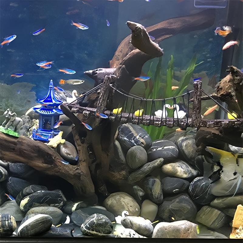 1PC Fish Tank Landscaping Ornaments Resin Retro Arch Bridge Water Tank Micro Landscape Bridge Ornaments
