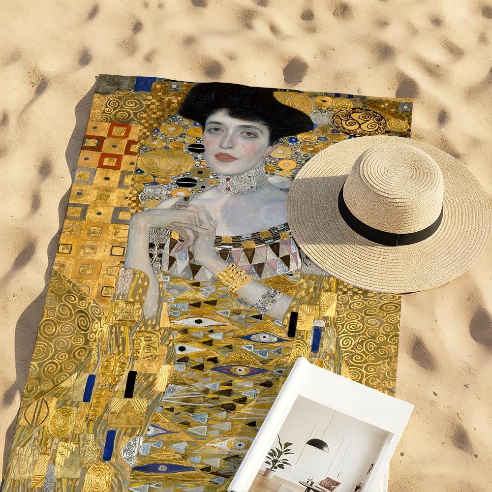 Artist G-Gustav K-Klimt Paintings Towel For Swim Yoga Gym Quick Drying Soft and skin-friendly Beach Towels All-Season