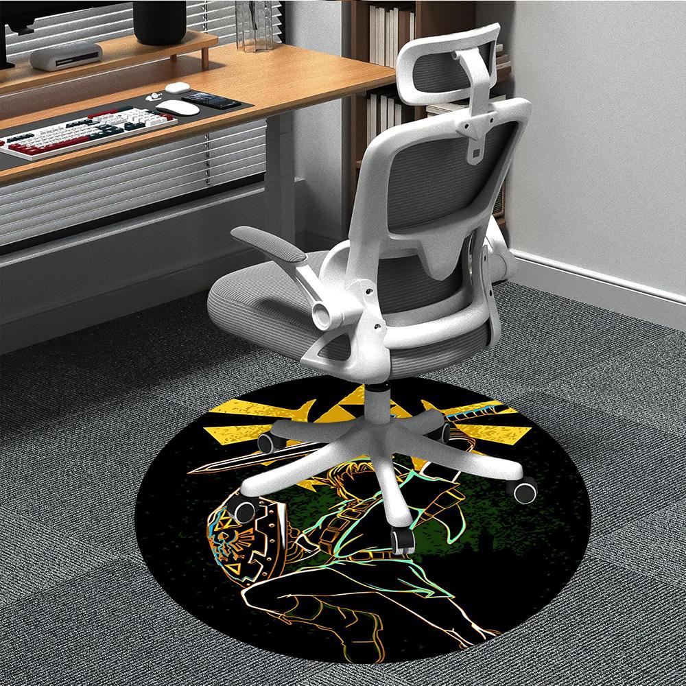 

1pc Legend of Zelda Office Round Area Rug, Under Office Chairs Bedroom Living Room Home Decor, Room Decoa1016241 80cm by 80cm