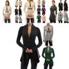 Cozy Women's Cardigan Top With Soft Fleece Fur For Winter Warmth And Style