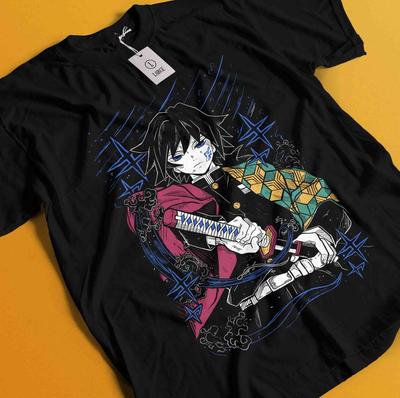 Μπλουζάκι Demon Slayer Tshirt Tomioka Giyu Tanjiro T-Shirt Muzan Doma Kokushibo Tee