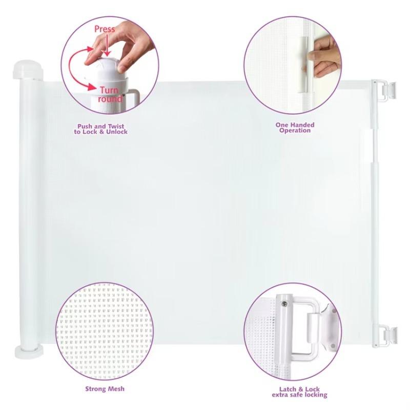 Pet Retractable Safety Gate Stair protection Gate Can Be Punched