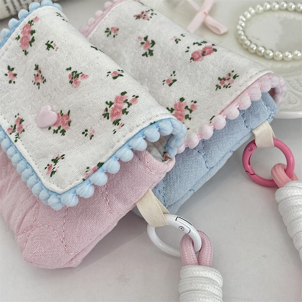 Floral Cott Women's Small Storage Bags for Camera Portable Travel Ladies Cosmetic Bag Lightweight Simple Pouch Purse Handbags