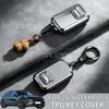 For  Zeekr 001 Tpu Key Case Black Key Protection Cover Scratch-Resistant Shell Buckle Ring Car Interior Accessory