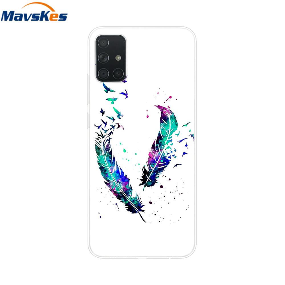 For Samsung Galaxy A51 Case Silicon Transparent Back Cover Phone Case for Samsung Galaxy A71 SM-A715F A515F A 51 71 Cover Fundas