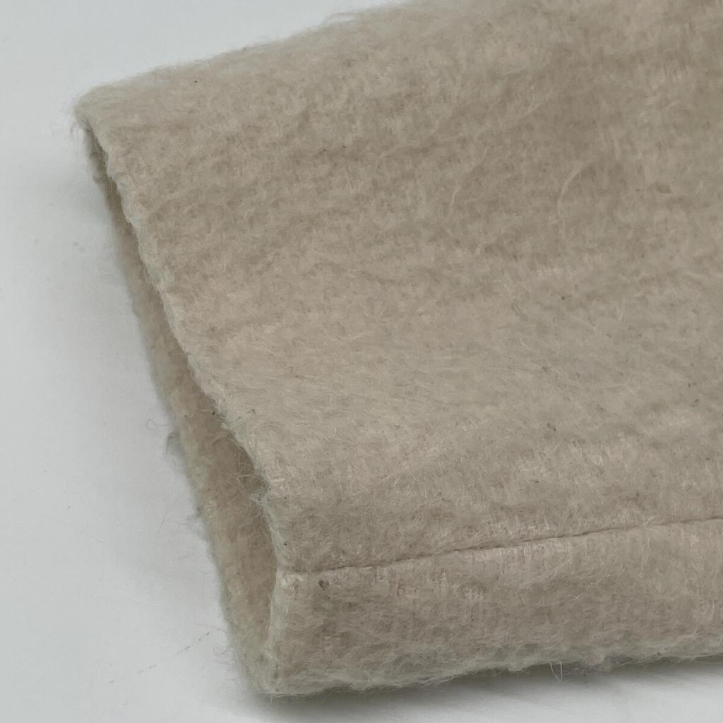 Yori YR2125-098AW-6 Pink Mohair Blend Shaggy Coat Jacket F Off whiteUsed