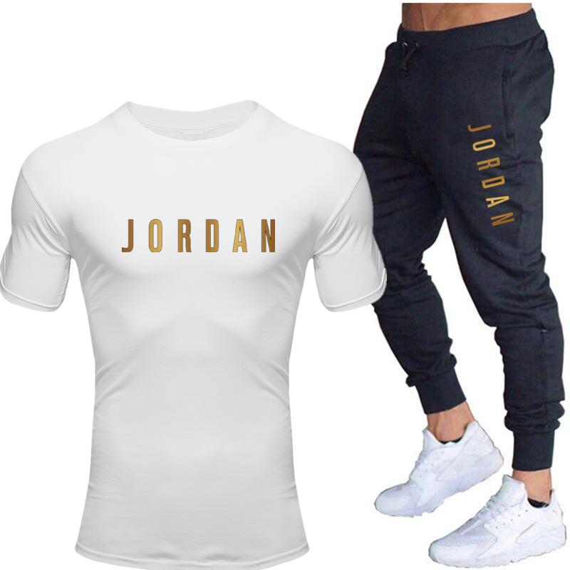 Herren Sets T Shirts+Hose Zweiteiler Sets Casual Trainingsanzug  Herren/Damen Jordan 23 Anzug Print Tops+Hose Gyms FitnessHose günstig  kaufen — Preis, kostenloser Versand, echte Bewertungen mit Fotos — Joom