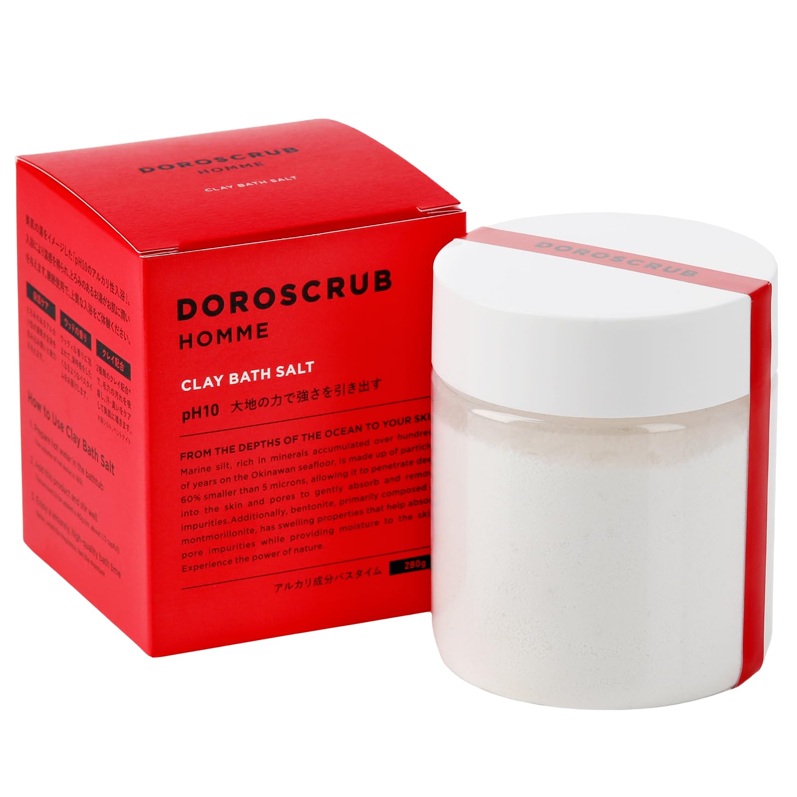 

DOROSCRUB Clay Bath Salt for pH Highly Natural Woody Bath 280g Men, 10, Alkaline, Mud, Scent, Cosmetics,