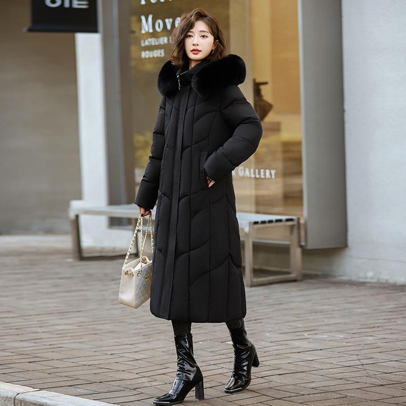 

Mom s Winter Cotton Jacket: Stylish, Warm, Fleece-Lined Coat for Middle-Aged & Elderly 6XL чорний