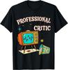 Professioneller Filmkritiker Mid Century Retro TV Popcorn T-Shirt