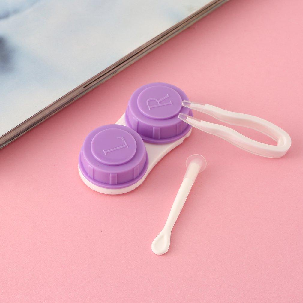 Koupit Solid Color Contact Lens Pp Box Eye Care Kit Portable Contact