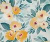 oneOone Cotton Flex Fabric Watercolor Leaves & Peony Floral Print Fabric BTY 40 Inch