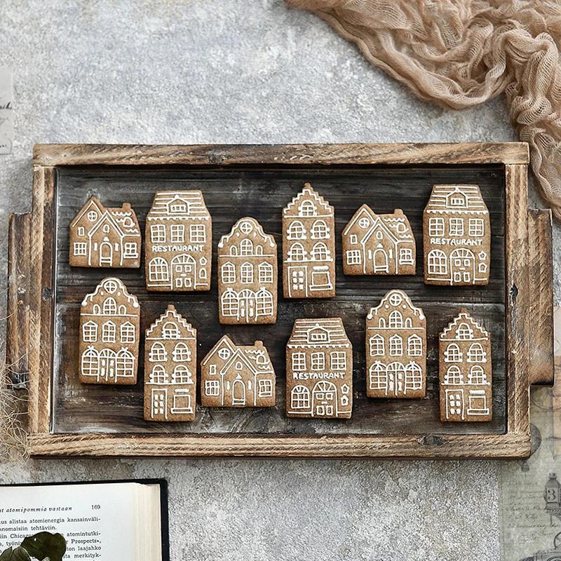 4 peças cortadores de biscoito de gengibre de Natal 3D moldes para assar fondant decoração de bolo massa biscoito carimbo acessórios para assar
