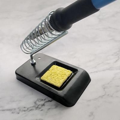 Soldering Iron Metal Rectangle Stand Holder Base Solder Support Station Detachable Soldering Iron Safety Protecting Base
