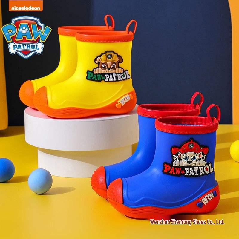 Paw Patrol Kids' Non-slip Fleece-Lined Waterproof Rain Boots for Toddlers & Infants