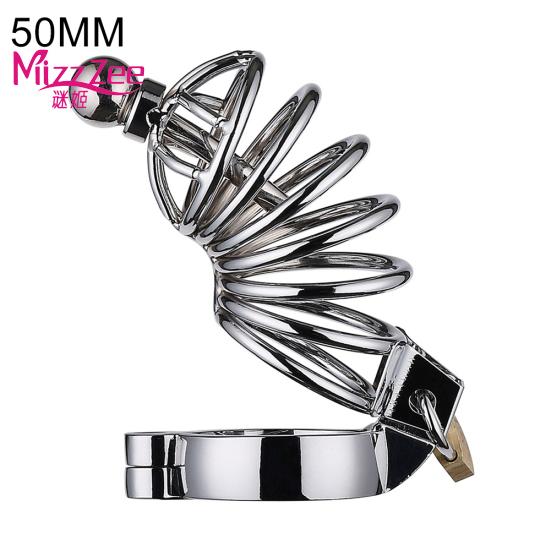 Metal Penis Massager Cock Ring Toys Sexualeed Chastity Lock Cage Body