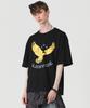 Seulligbaibeu Slv Shining Eagle Printed Short Sleeve T-Shirt [Black]