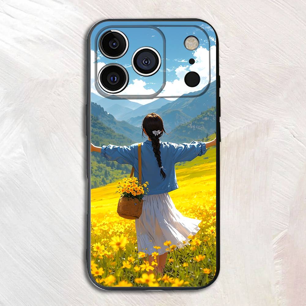 

Youth Vitality Warm Silicone Phone Case For IPhone 17 16 15 14 13 12 11 X XS Plus Pro Max Shockproof Soft Cover iPhone15promax