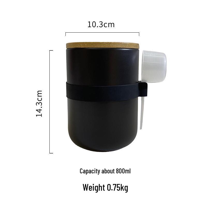 Nordic Ceramic Grain and Cereal Kitchen Storage Jar