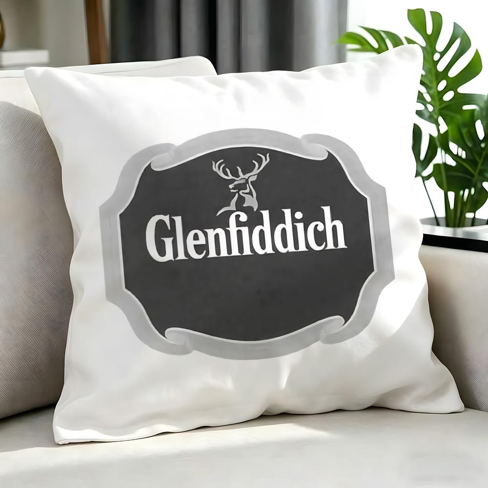 Alcohol Glenfiddich Cushion Cover Cushion Cover Set 4Pcs 50X50 45X45 40X40 Pillowcase Decorative Sofa Home Decor