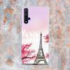 Paris Eiffel Tower Travel Silicone Cover For Honor 20 20S 20E 8 8A Prime 8X MAX 8C 8S 7A 7C 7S Pro Phone Case